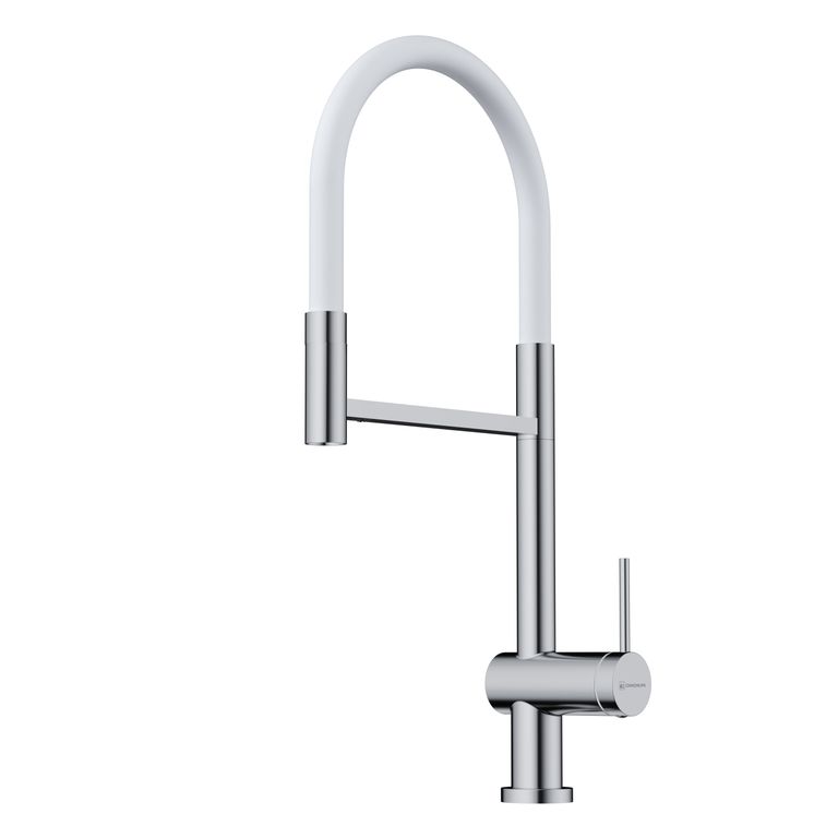 

Смеситель для кухонной мойки Omoikiri Kanto-2 plus-SB C-WH хром, белый, plus-SB