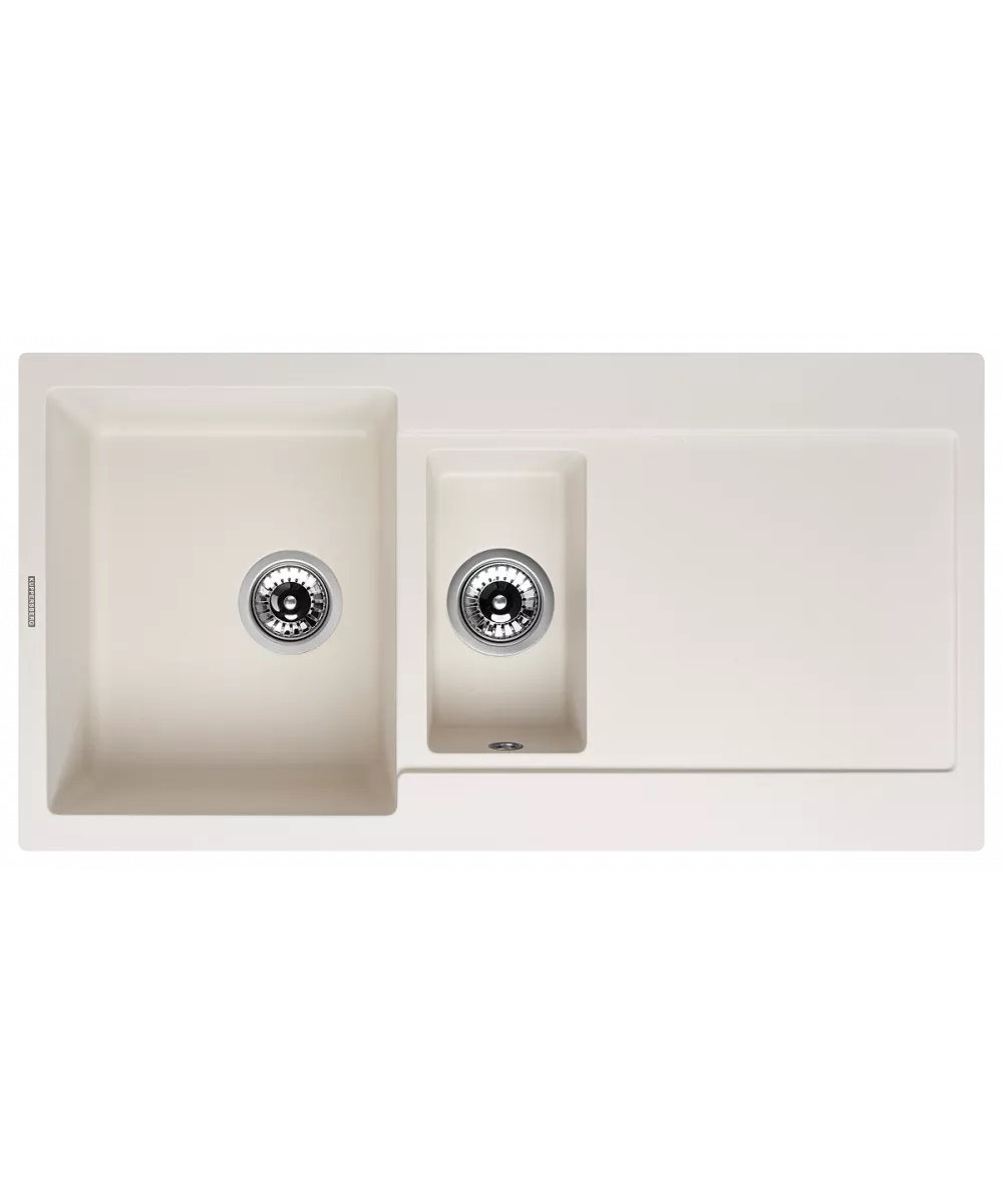 

Мойка кухонная Kuppersberg Modena 1,5B2D White встраиваемая, Белый, 1,5B2D White