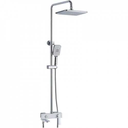 

Душевая стойка Rose R2736F белая/хром, Белый, R2736F
