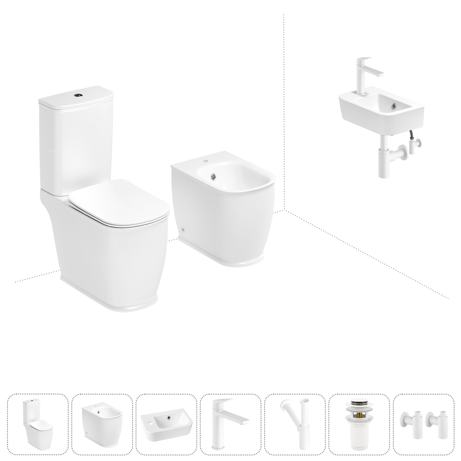 

Набор для туалета 7 в 1 Lavinia Boho Bell Pro 202009010, 202009010