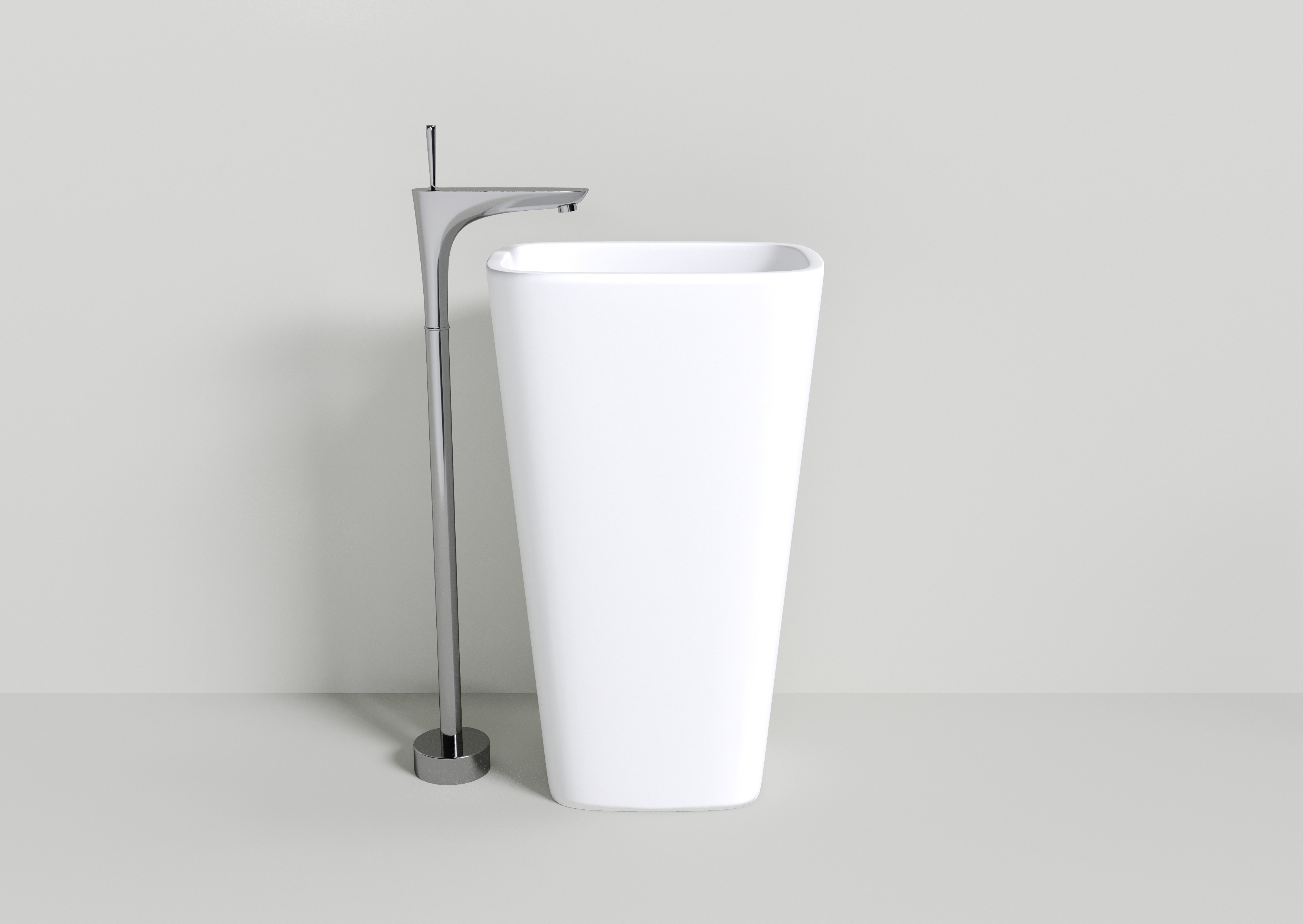 

Раковина NT Bagno NT606 Gelato напольная, Белый, NT606 Gelato