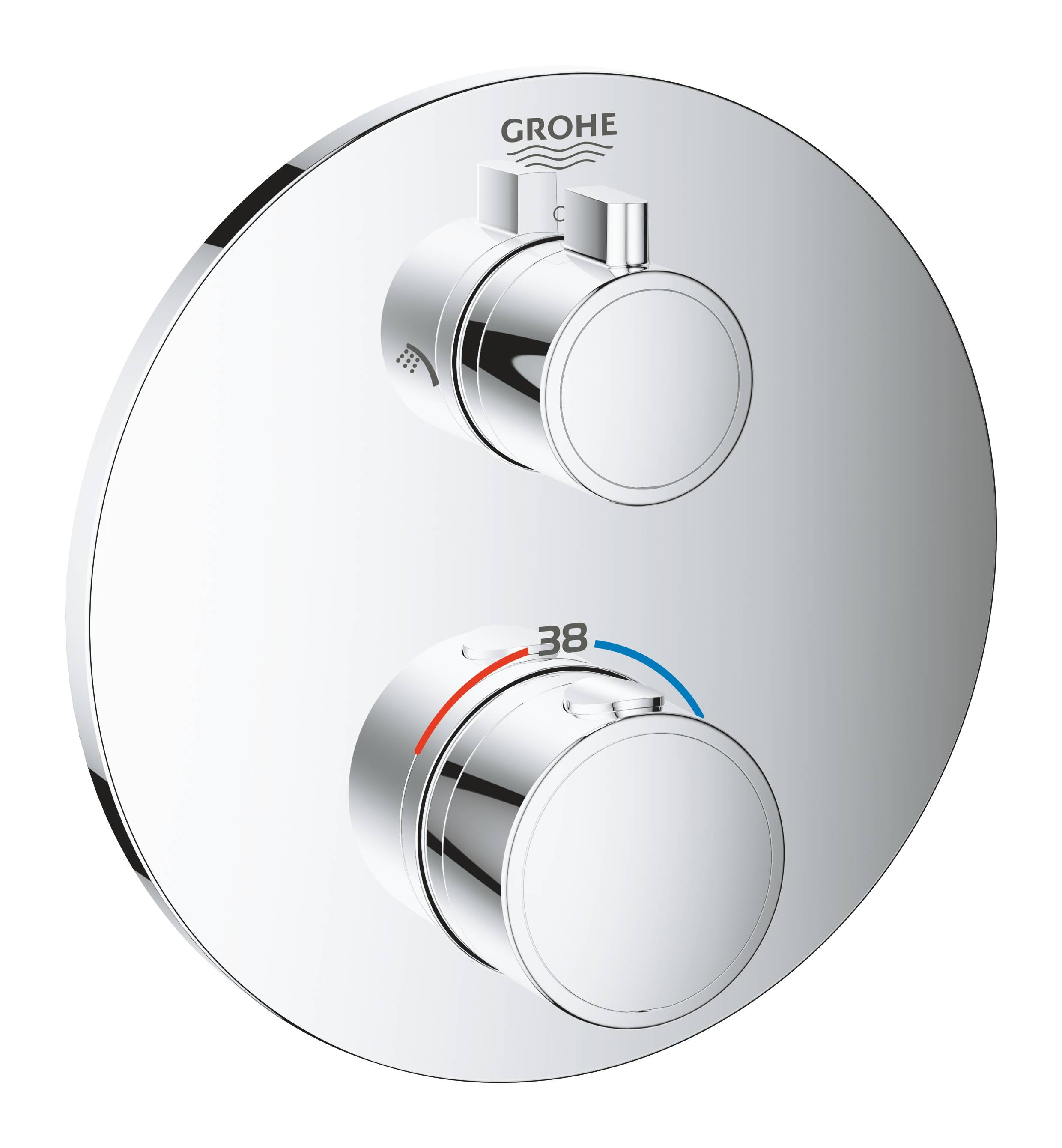 

Термостат Grohe Grohtherm 24076000 для ванны с душем, Хром, 24076000