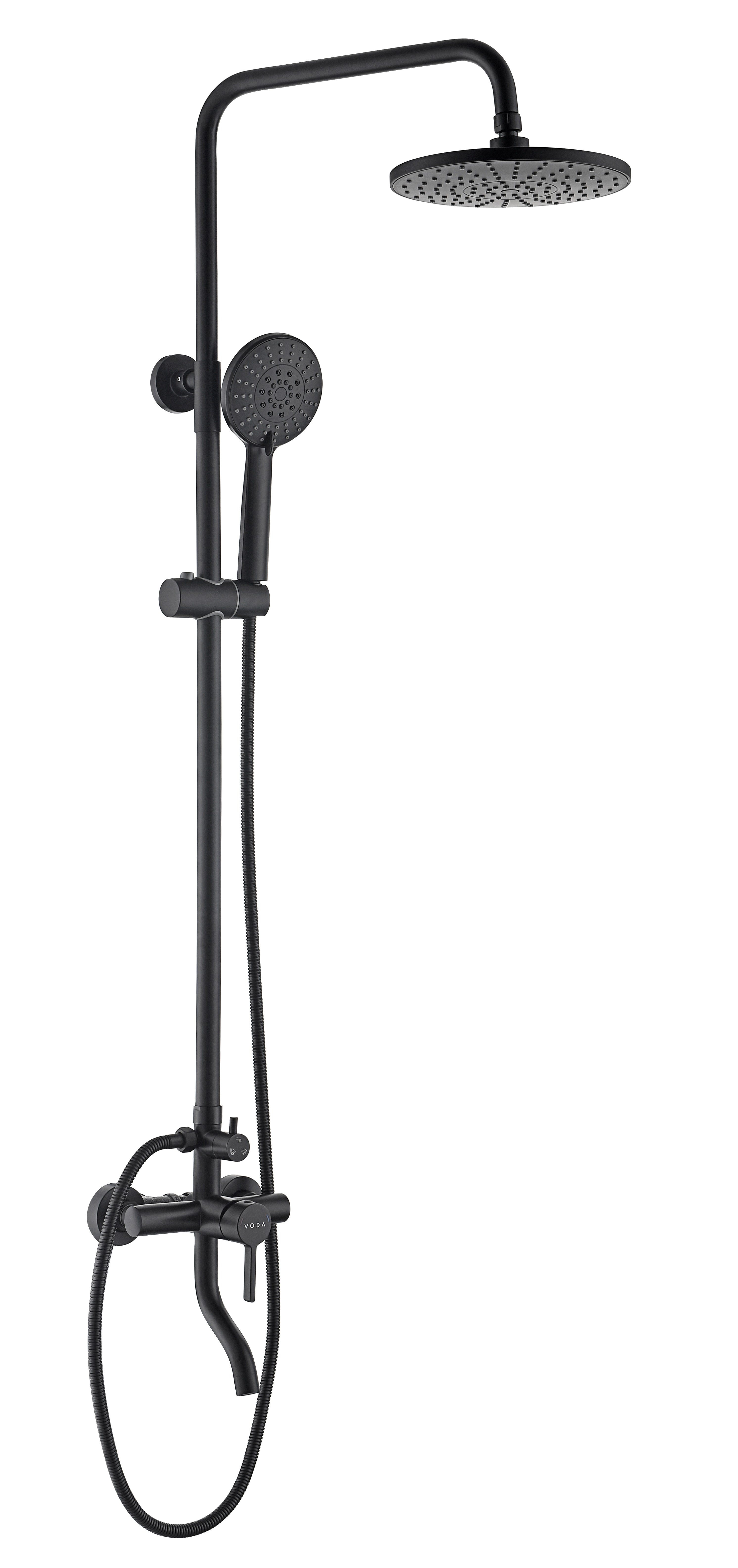 

Душевая стойка Voda Vessel Black VST3000BL черная, Черный, VST3000BL