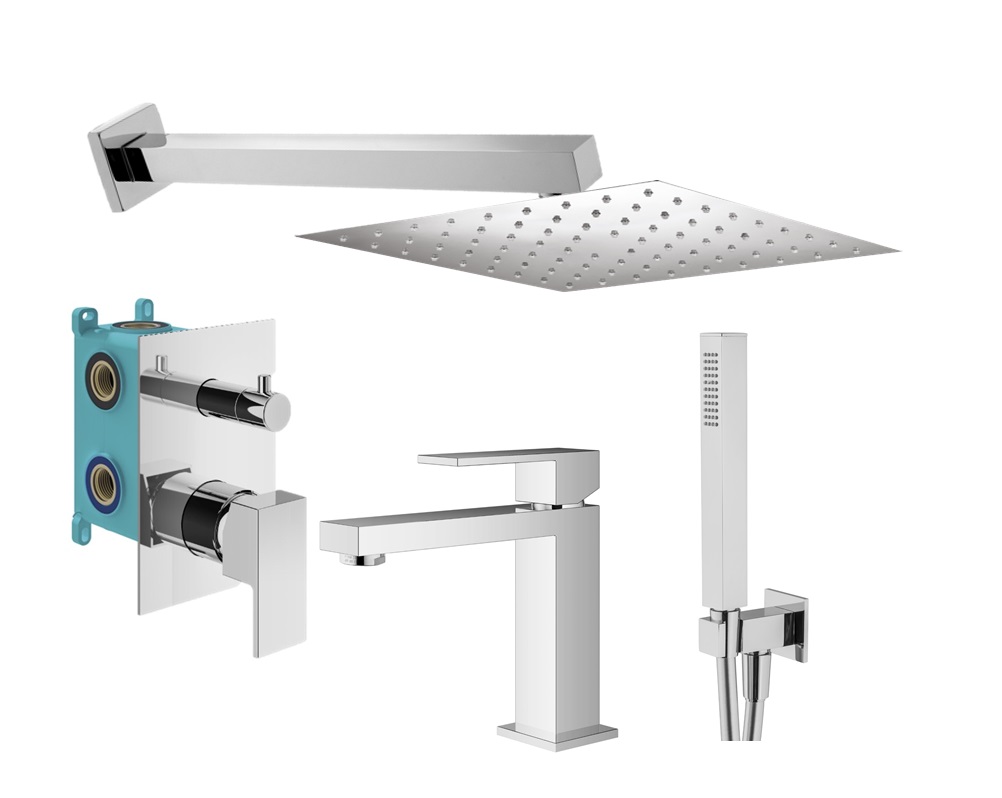 

Душевой комплект Plumberia Selection Tag KITTG18CR53 хром, KITTG18CR53