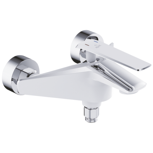 

Смеситель для ванны с душем Rose R1302F белый/хром, Хром / белый, R1302F