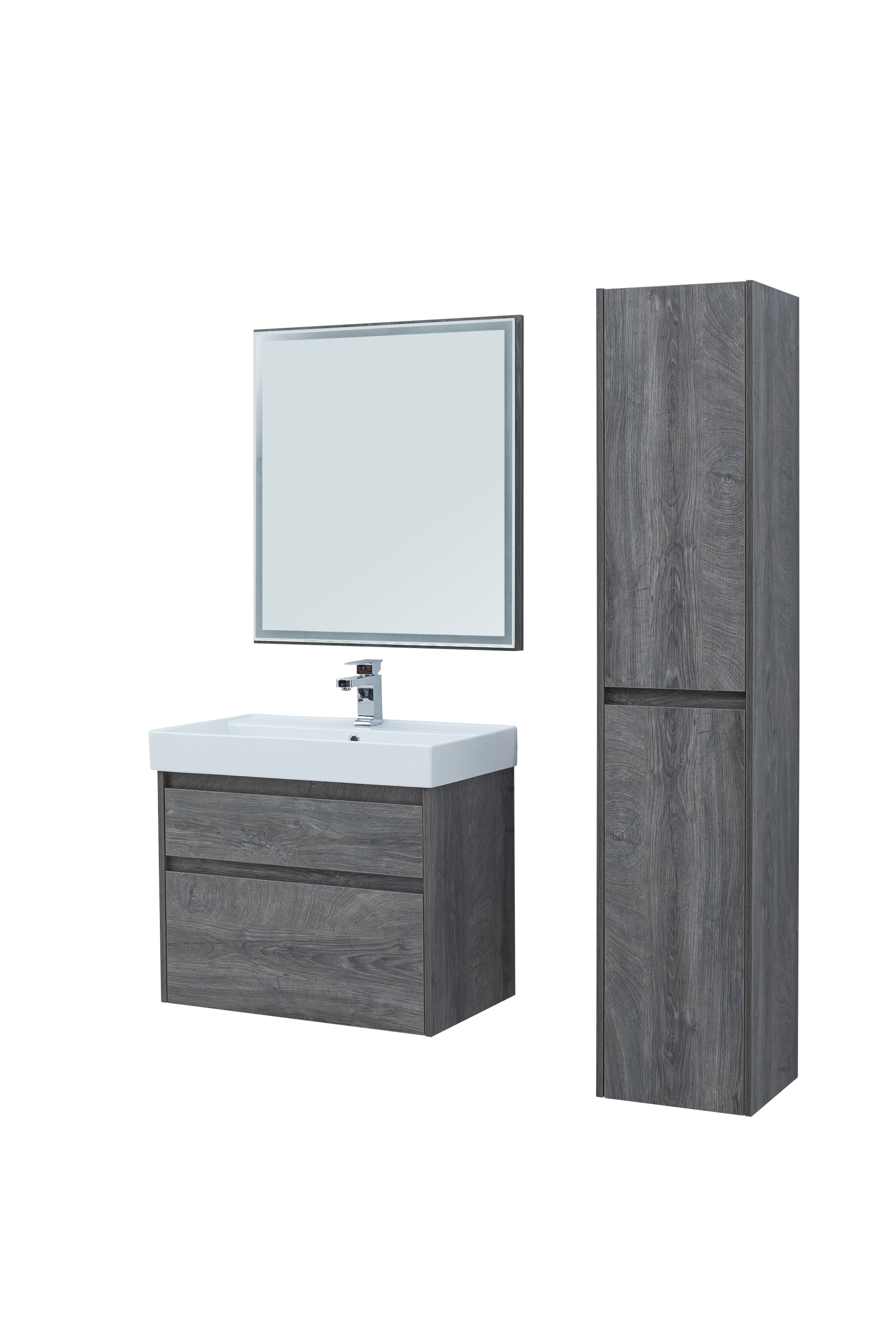 

Мебель для ванной Aquanet Nova Lite 75 дуб рошелье (2 ящика), Светлое дерево, Nova Lite 75