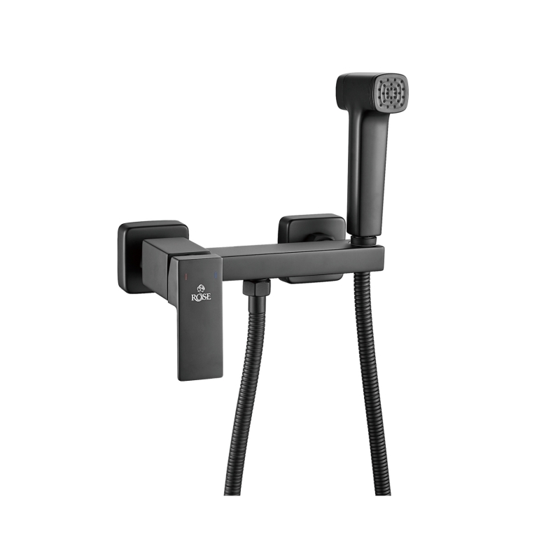 

Гигиенический душ Rose R2805H-1 со смесителем черный, R2805H-1