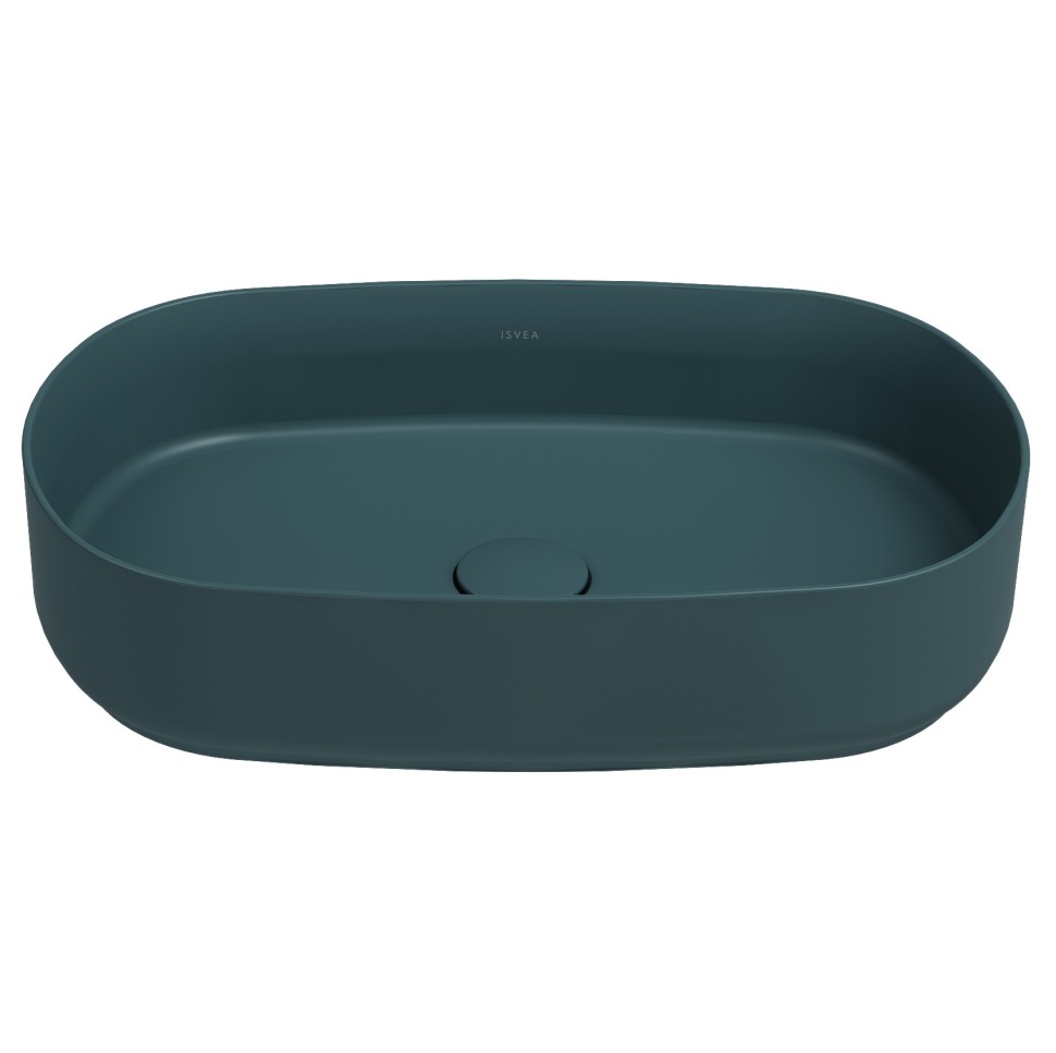 

Раковина Isvea Infinity 10NF65055SV-2P 55x36 см, изумрудная матовая, 10NF65055SV-2P