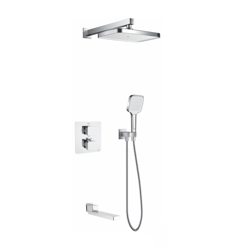 

Душевая стойка Rose R1595F встраиваемая белая/хром, Белый, R1595F