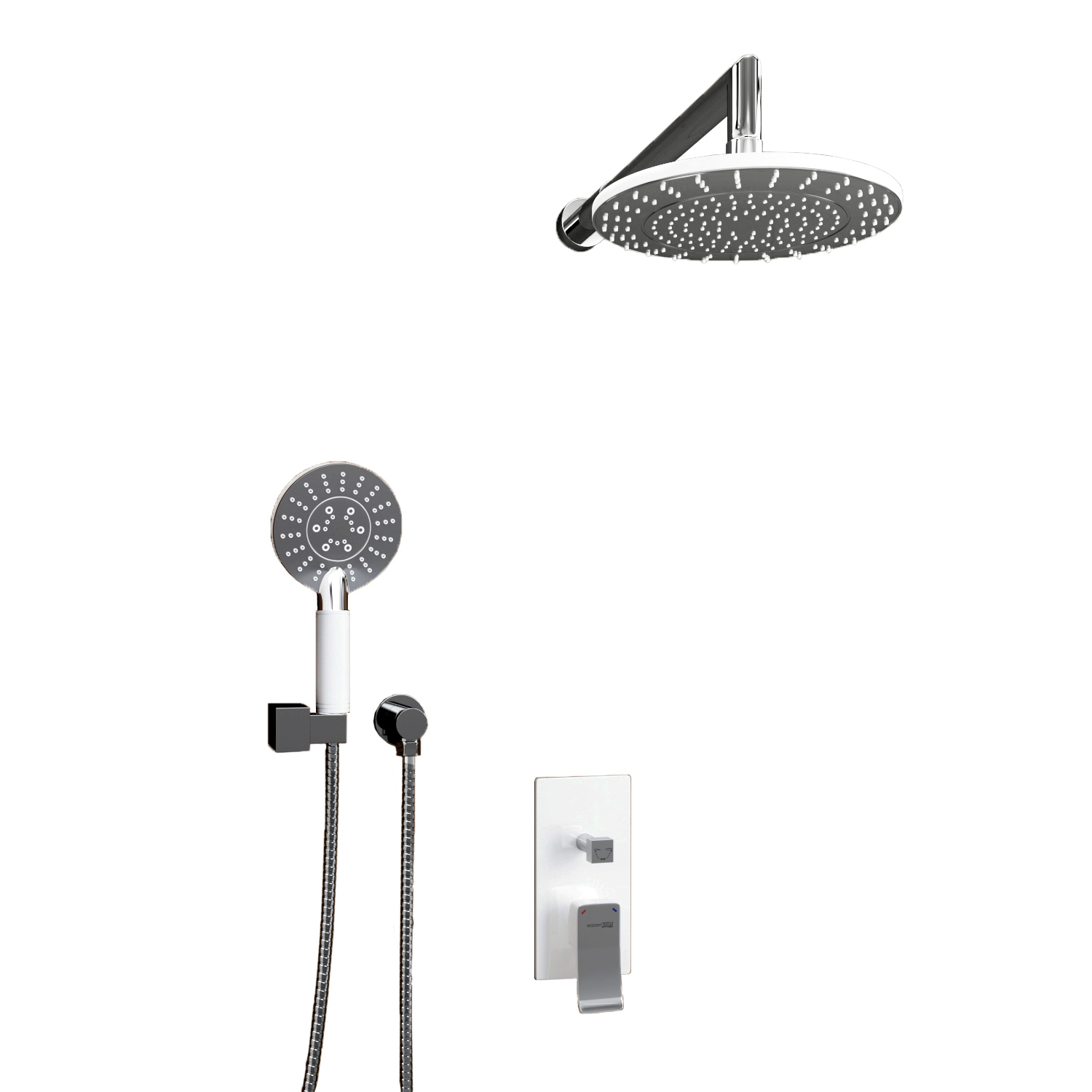

Душевой комплект WasserKRAFT A16067WHITE, Белый, A16067WHITE
