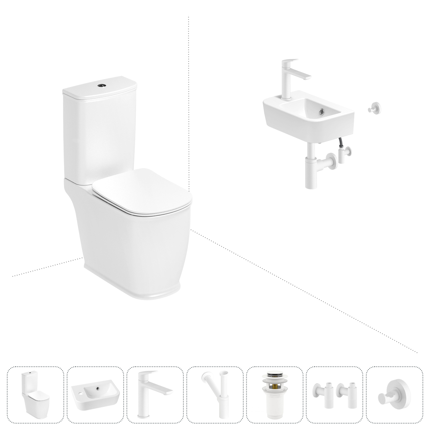 

Набор для туалета 7 в 1 Lavinia Boho Bell Pro 202008819, 202008819