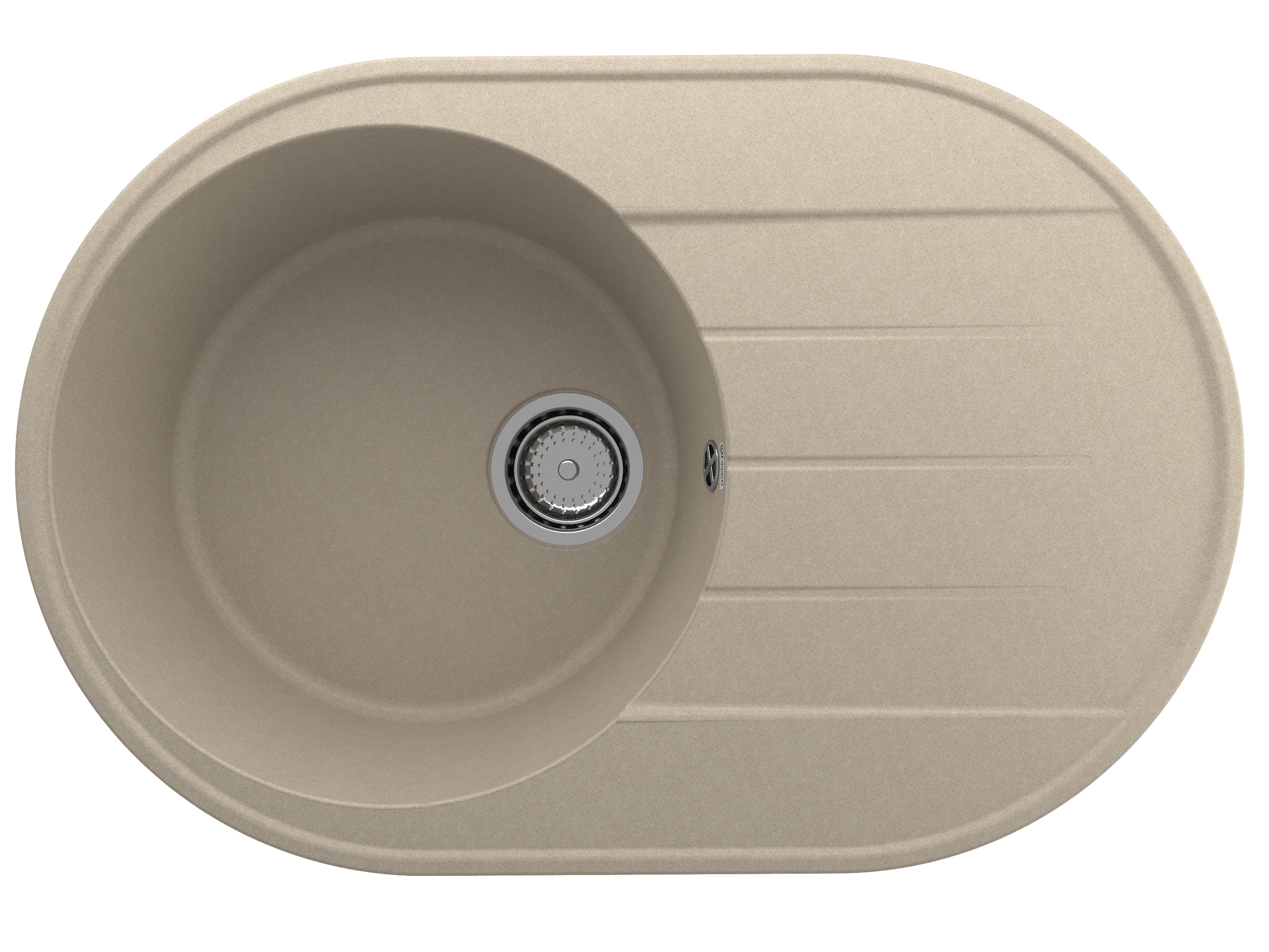 

Мойка кухонная Ulgran Quartz Nora 750-03 75х50 см, десерт, Бежевый, Nora 750-03