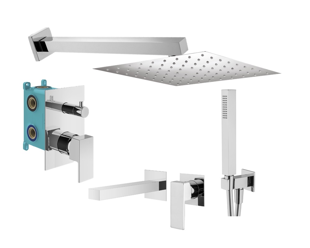 

Душевой комплект Plumberia Selection Tag KITTG18CR220 хром, KITTG18CR220