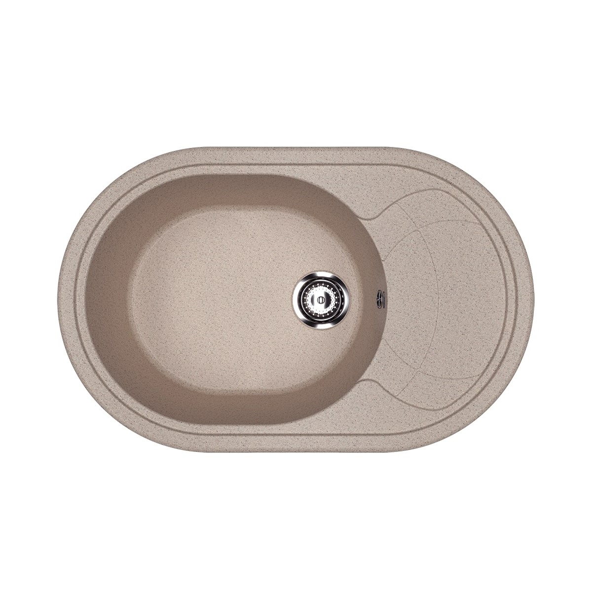

Мойка кухонная Ulgran U-610-302 78х50 песочная, Песочный, U-610-302