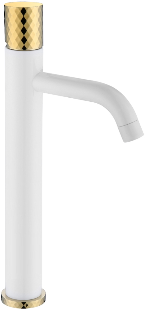 

Смеситель Boheme Stick 122-WG для раковины, white diamond gold, Белый/золото, 122-WG