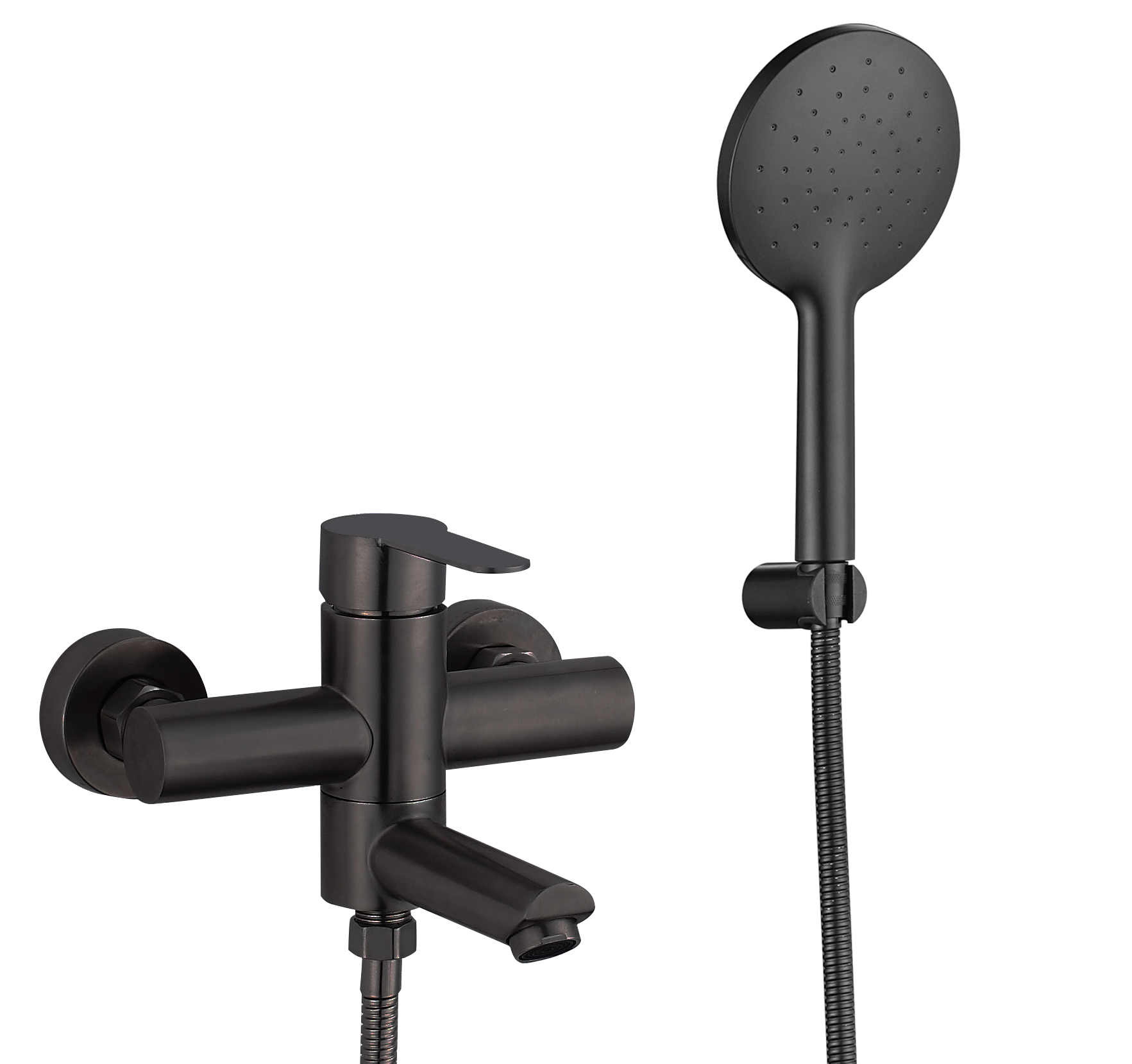 

Смеситель Fmark FS8304H для ванны с душем черный, FS8304H