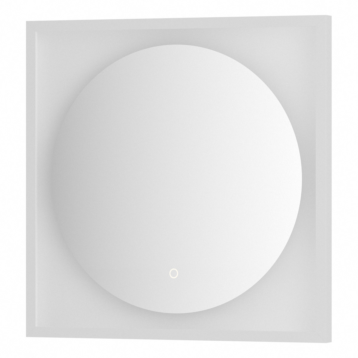 

Зеркало Defesto Еclipse DF 2236S 60х60 белая рама, с LED-подсветкой, сенсорный выключатель, Белый, DF 2236S