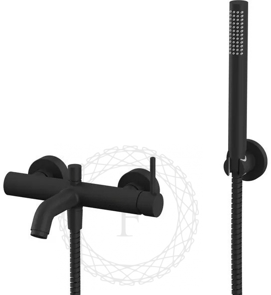 

Смеситель для ванны с душем Filarete Roun FL2120BL черный матовый, FL2120BL