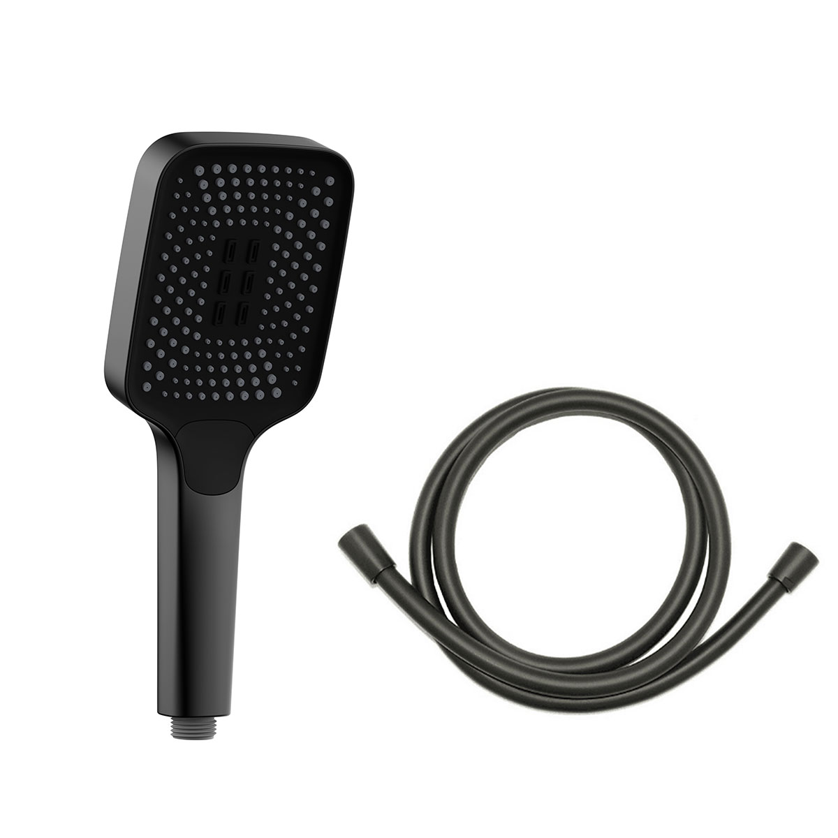 

Душевая лейка Vincea Inspire VSHN-41HMB со шлангом черная, Черный, VSHN-41HMB