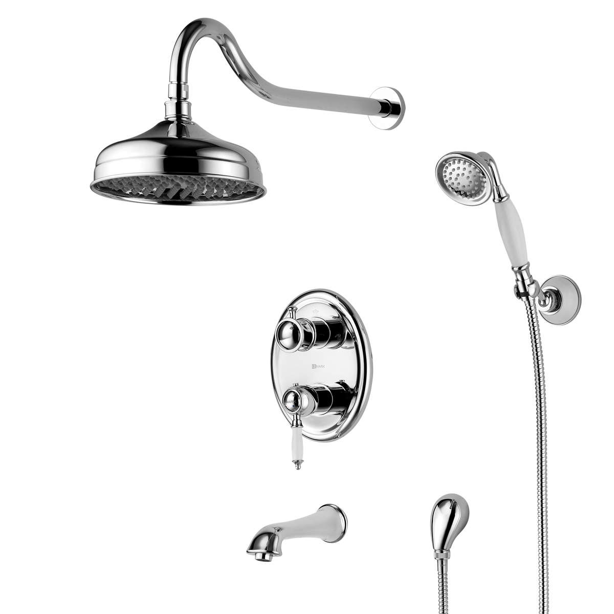 

Душевая система Lemark Villa LM4822C встраиваемая, с изливом, хром, Villa LM4822C