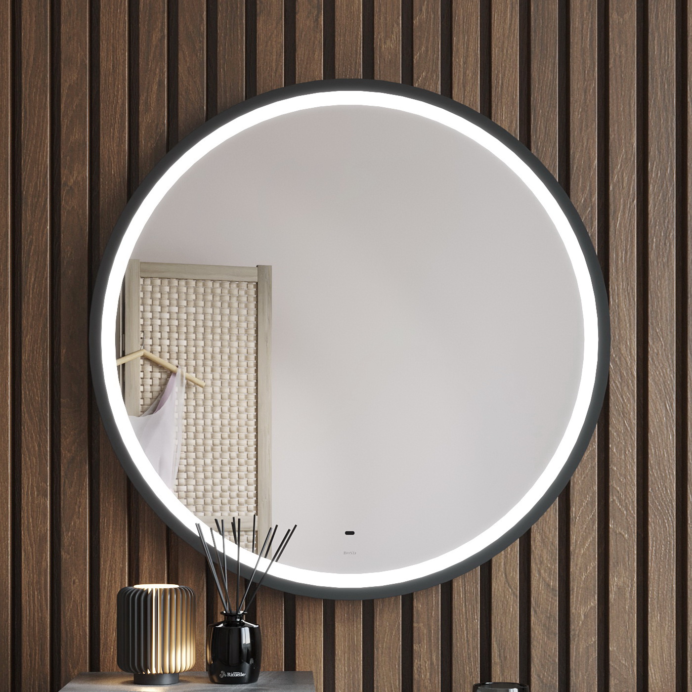 

Зеркало Bond Circle D80 с LED-подсветкой и бесконтактным сенсором, черный, M60ZE-8080