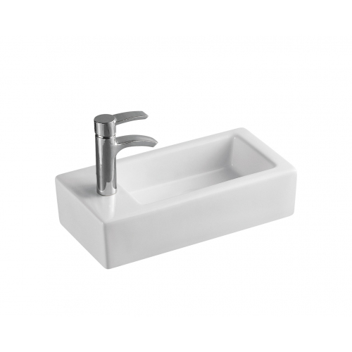 

Раковина WeltWasser WW AISBACH 5092L подвесная белая глянец, Белый, AISBACH 5092L