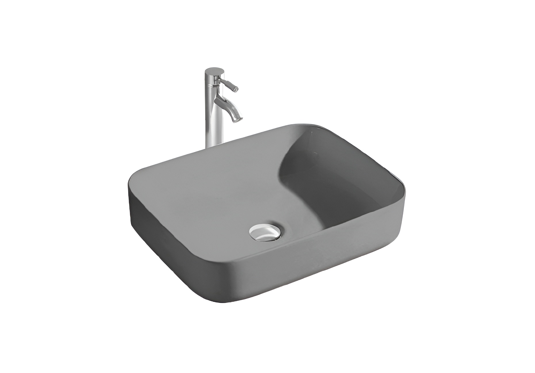 

Раковина Aquatek Вега AQ5515-MG 50х39 см, серая матовая, Серый матовый, AQ5515-MG