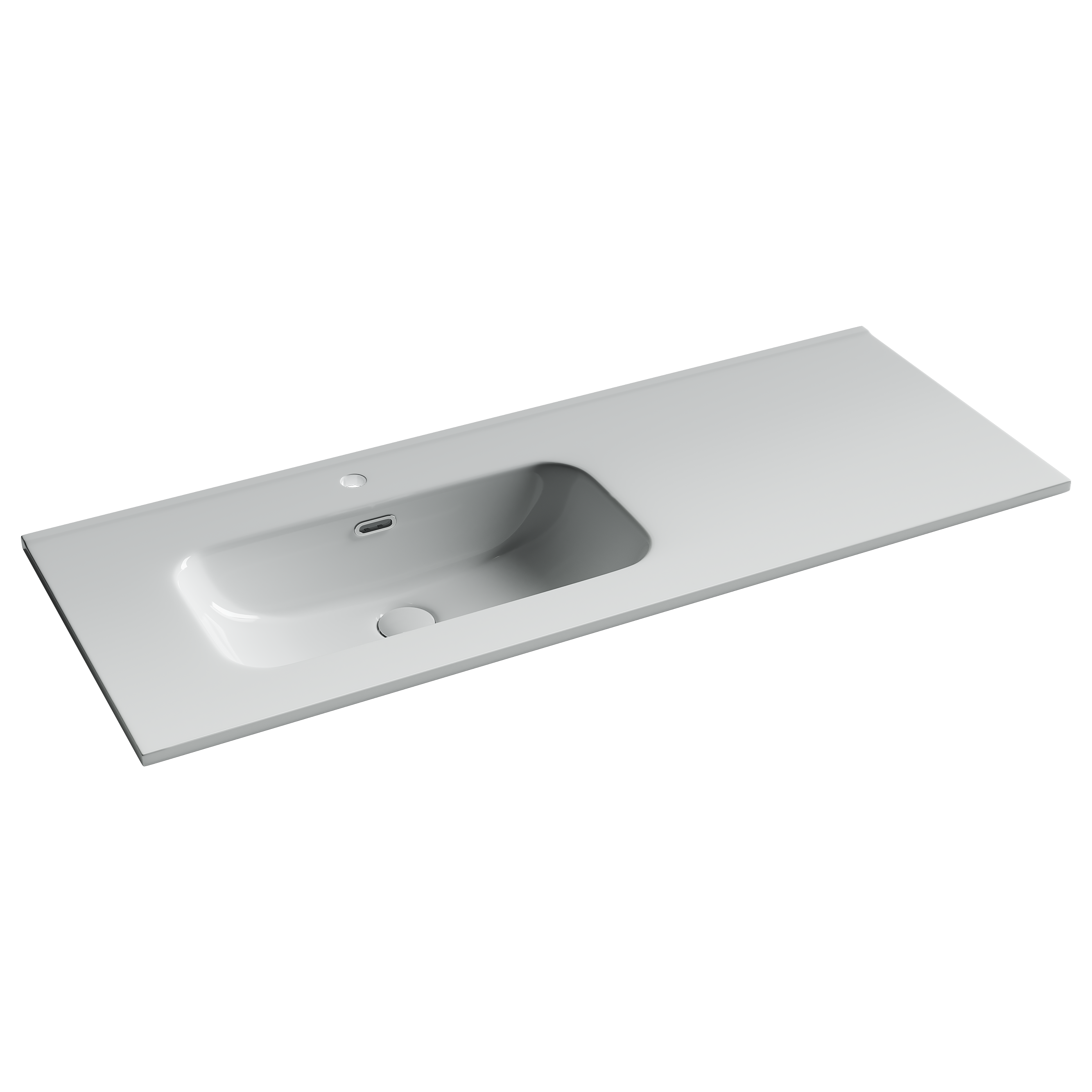 

Раковина Ceramicanova Element CN7006L 121х46,5 см, чаша слева, белая, Белый, CN7006L