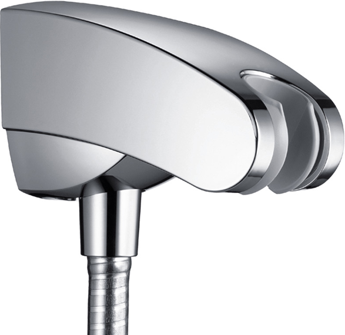 

Шланговое подключение Hansgrohe Porter E 27507000 держатель для душа, Хром, Porter E 27507000
