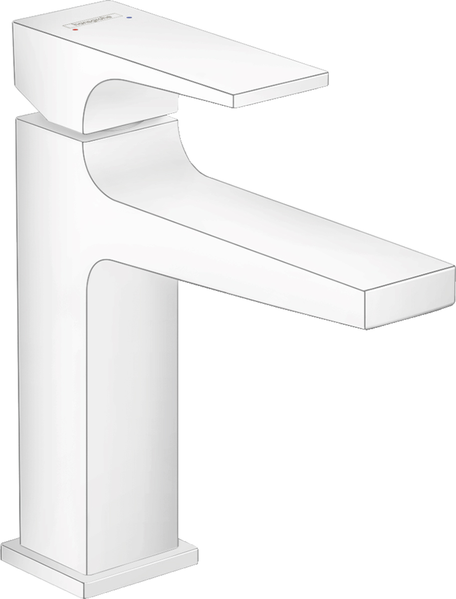 

Смеситель Hansgrohe Metropol 32507700 для раковины, с донным клапаном Push-Open, Белый
