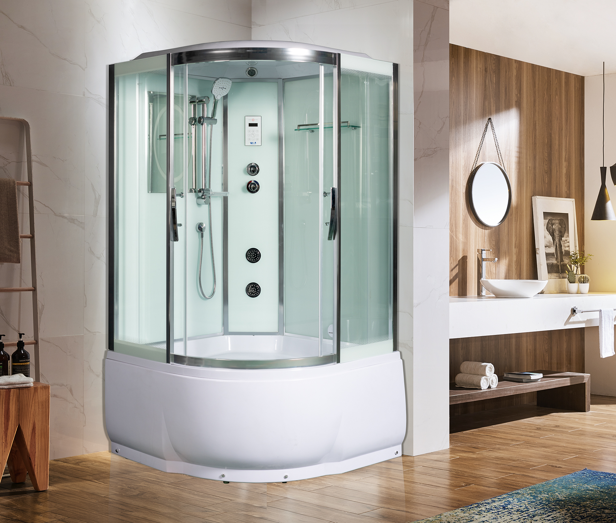 

Душевая кабина Weltwasser WW500 Emmer 12055 с гидромассажем, WW500 EMMER 12055