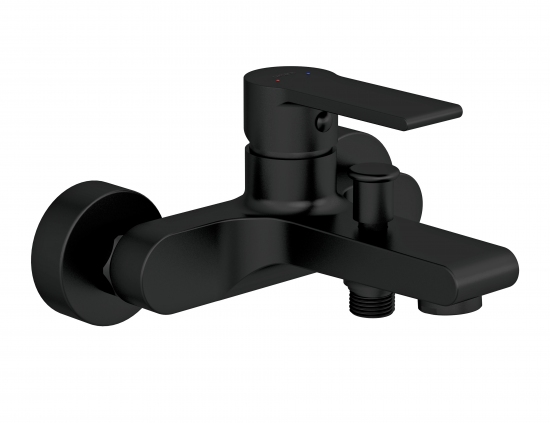 

Смеситель Cersanit Brasko Black 63108 для ванны с душем, Черный, Brasko Black 63108