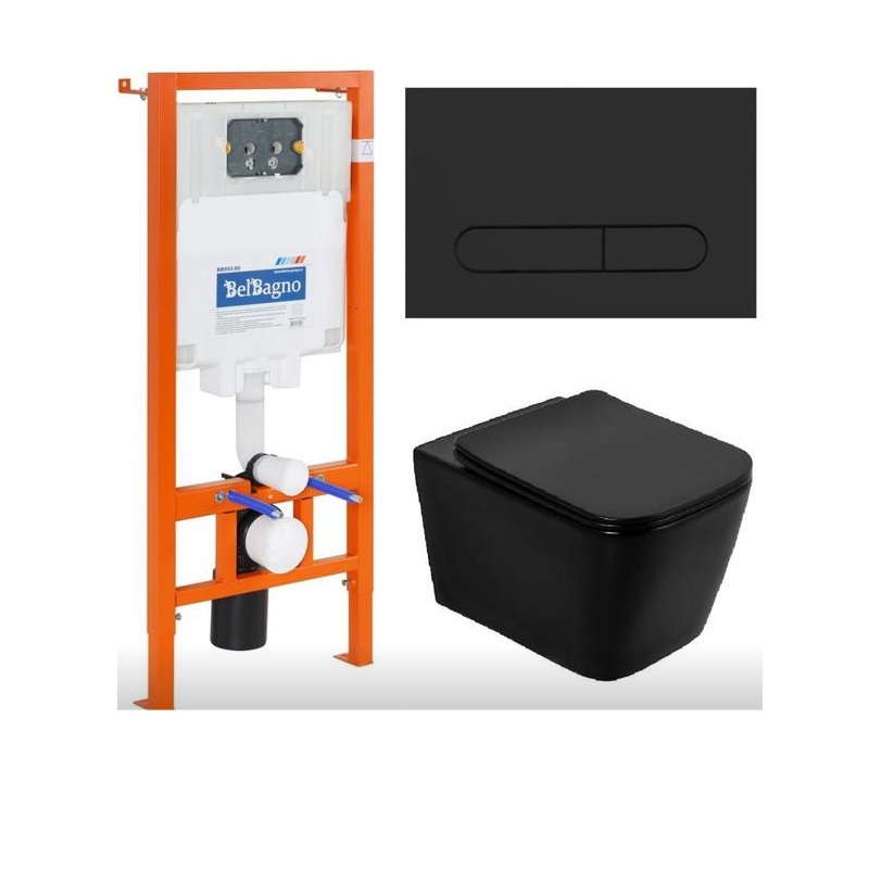

Комплект 4 в 1 BelBagno Унитаз ARDENTE-C BB3202CHR-MB+Инсталляция BB002-80+Кнопка BB007-PR-NERO.M, Черный матовый, BB3202CHR-MB/BB3202SC-MB/BB002-80/BB007-PR-NERO.M