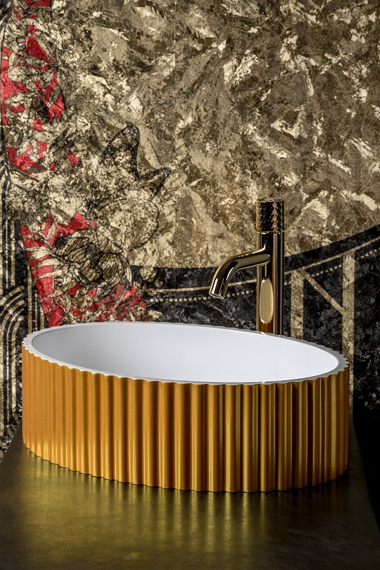

Раковина накладная Boheme Canale 878-G золото, Золотой, Canale 878-G