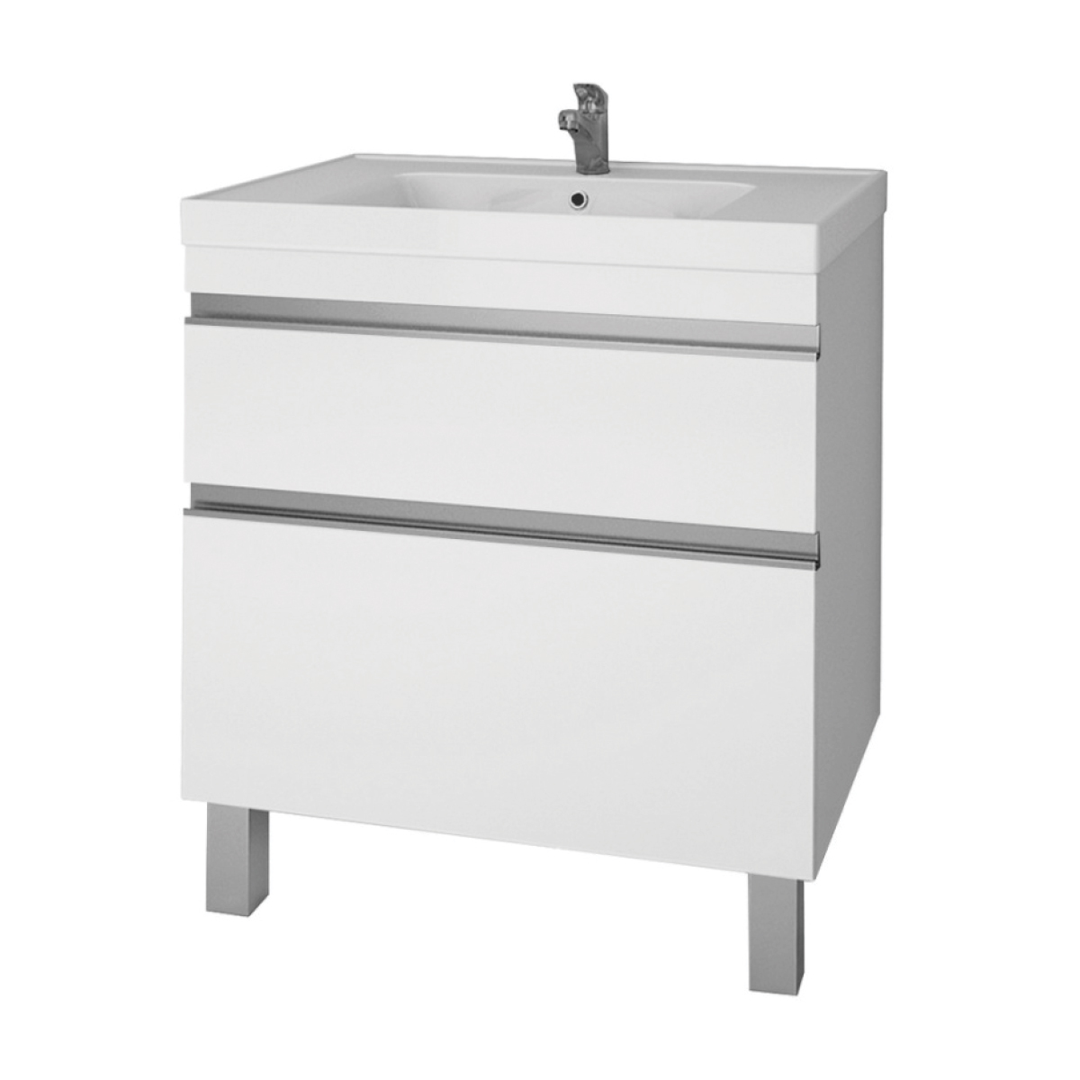

Мебель для ванной комнаты Dreja.eco Grace Plus 70 белый глянец, Grace Plus 70