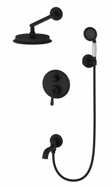 

Душевой гарнитур Wonzon & Woghand WW-88939008-MB черный, WW-88939008-MB