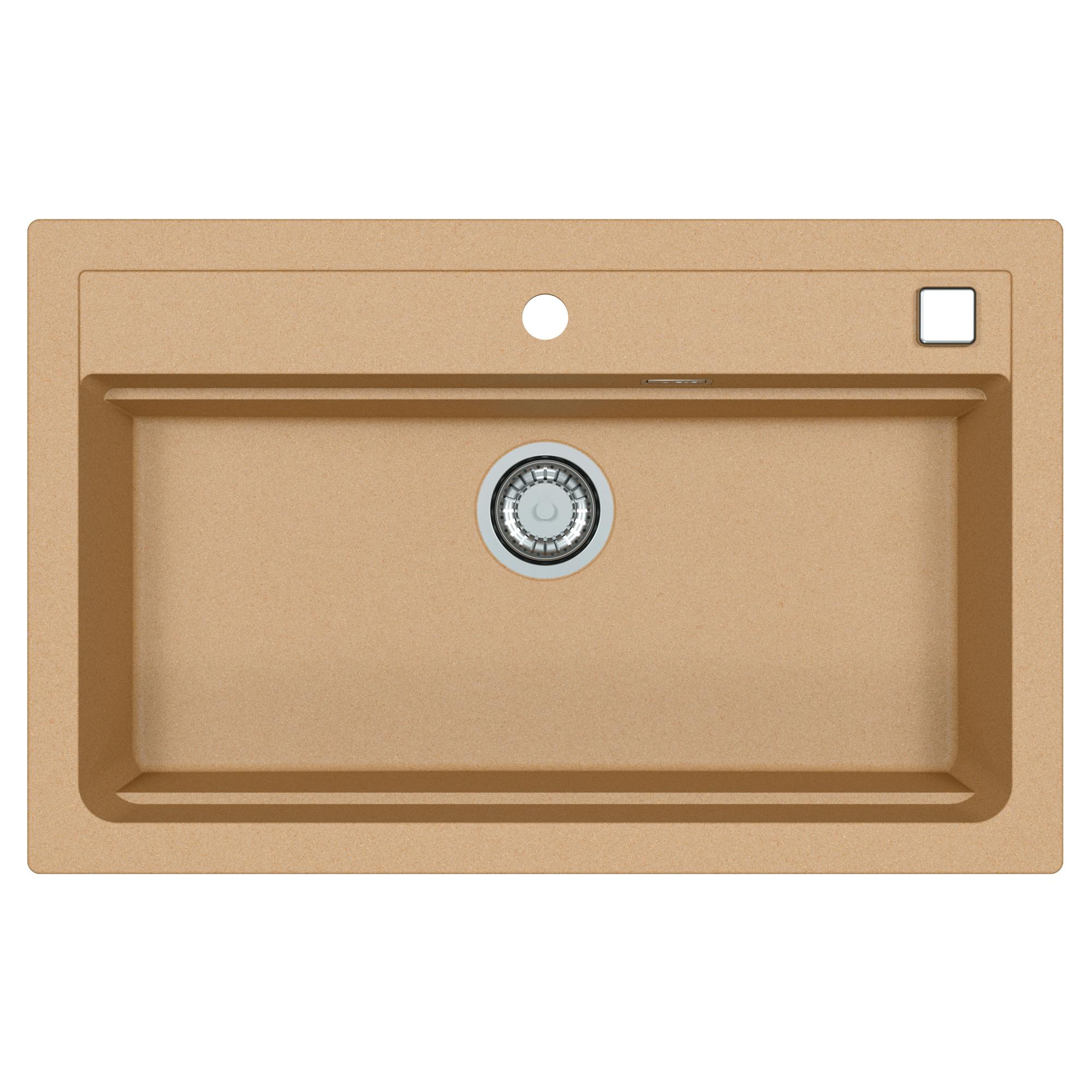 

Мойка кухонная Alveus Atrox Beige-G55 79х50, бежевая, Бежевый, Beige-G55