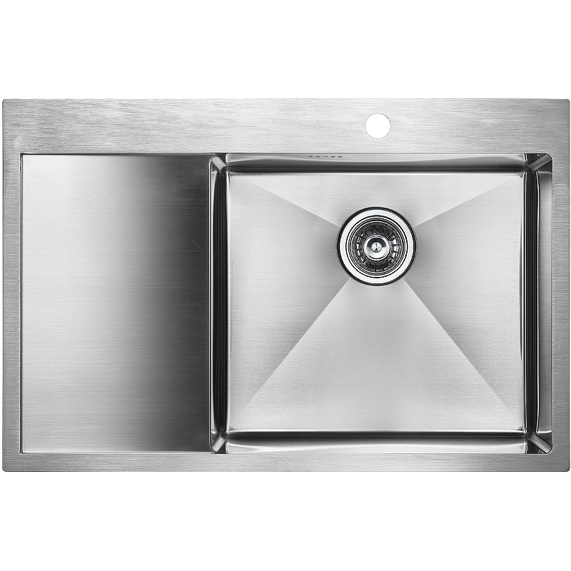 

Мойка кухонная Paulmark Atlan PM217851-BSR 51 брашированная сталь, Серый, PM217851-BSR