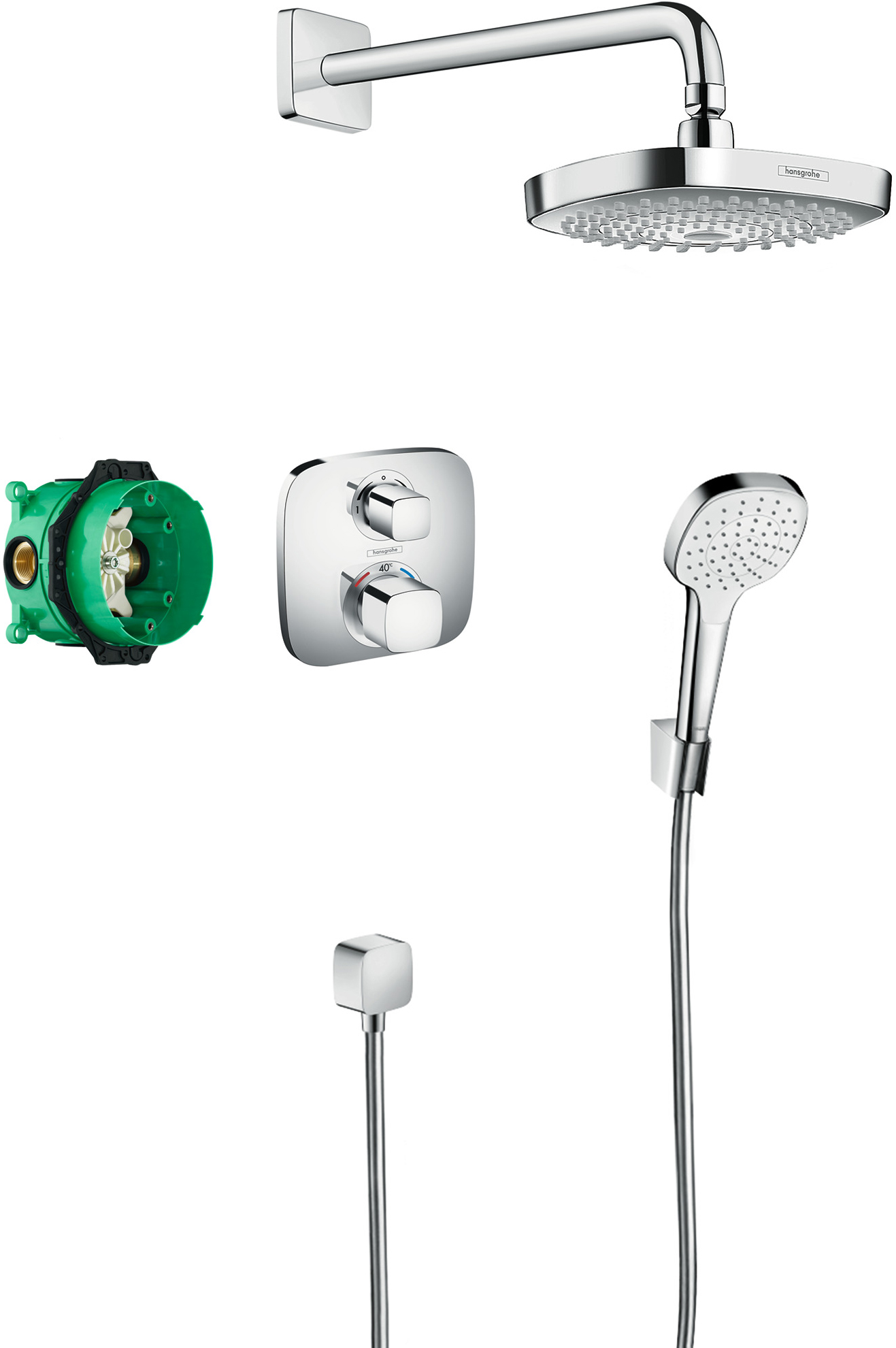 

Душевой комплект Hansgrohe Croma Select E 27294000, Хром, Croma Select E 27294000