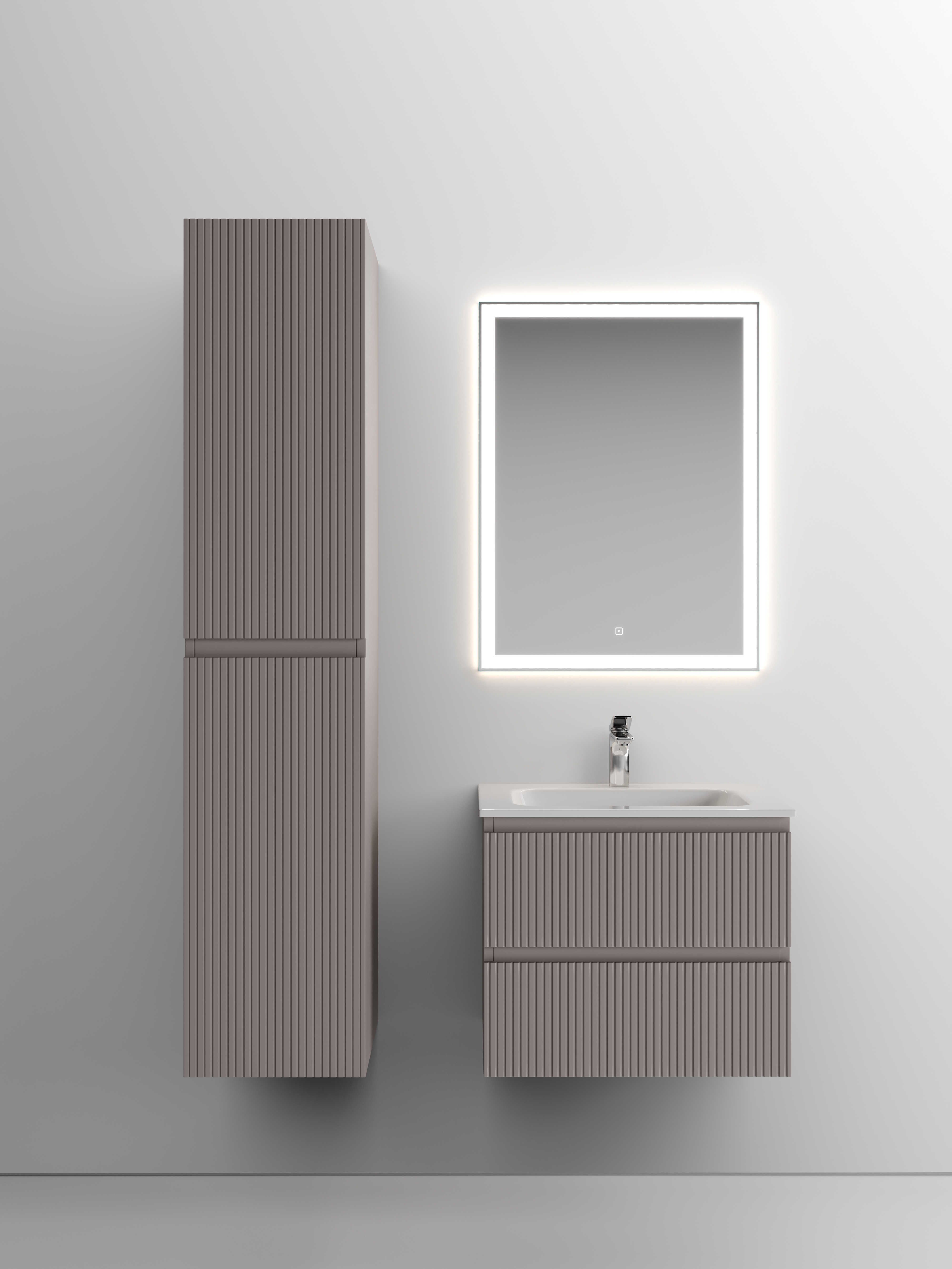 

Мебель для ванной Sancos Snob T 60 SNT60SM 2 ящика, Doha Soft, Темно-серый, Snob T 60