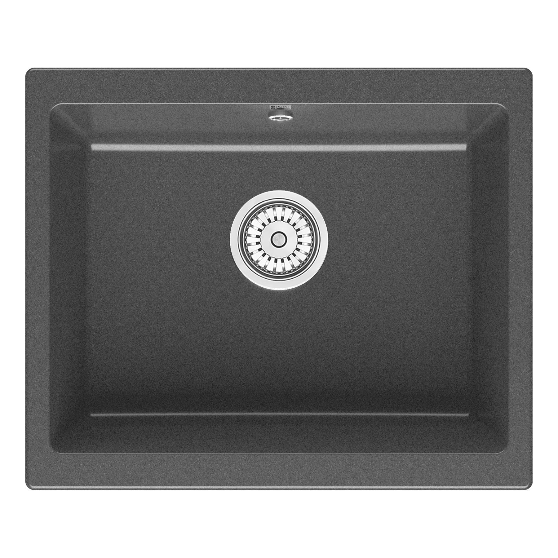 

Мойка кухонная Point Сидли 55 графит, 55
