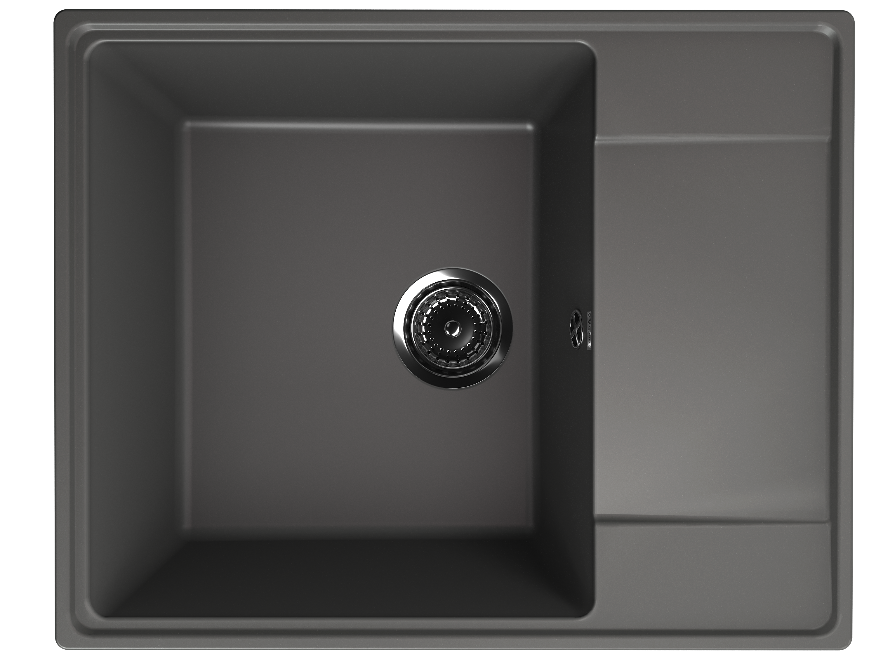 

Мойка кухонная Ulgran Quartz Prima 605-09 60,5x48,5 см, асфальт, Серый, Prima 605-09