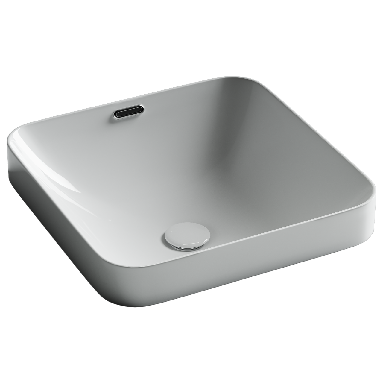 

Раковина Ceramicanova Element CN6077 встраиваемая сверху 43,8x43,8 см, белая, Белый, CN6077