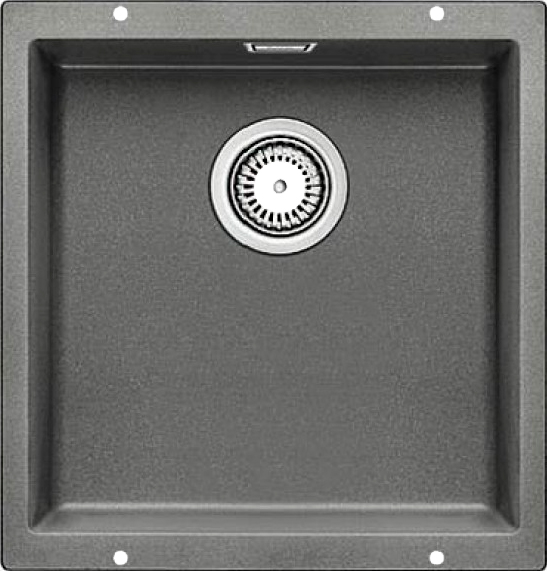 

Мойка кухонная Blanco Subline 400-U алюметаллик, Серый, Subline 400-U