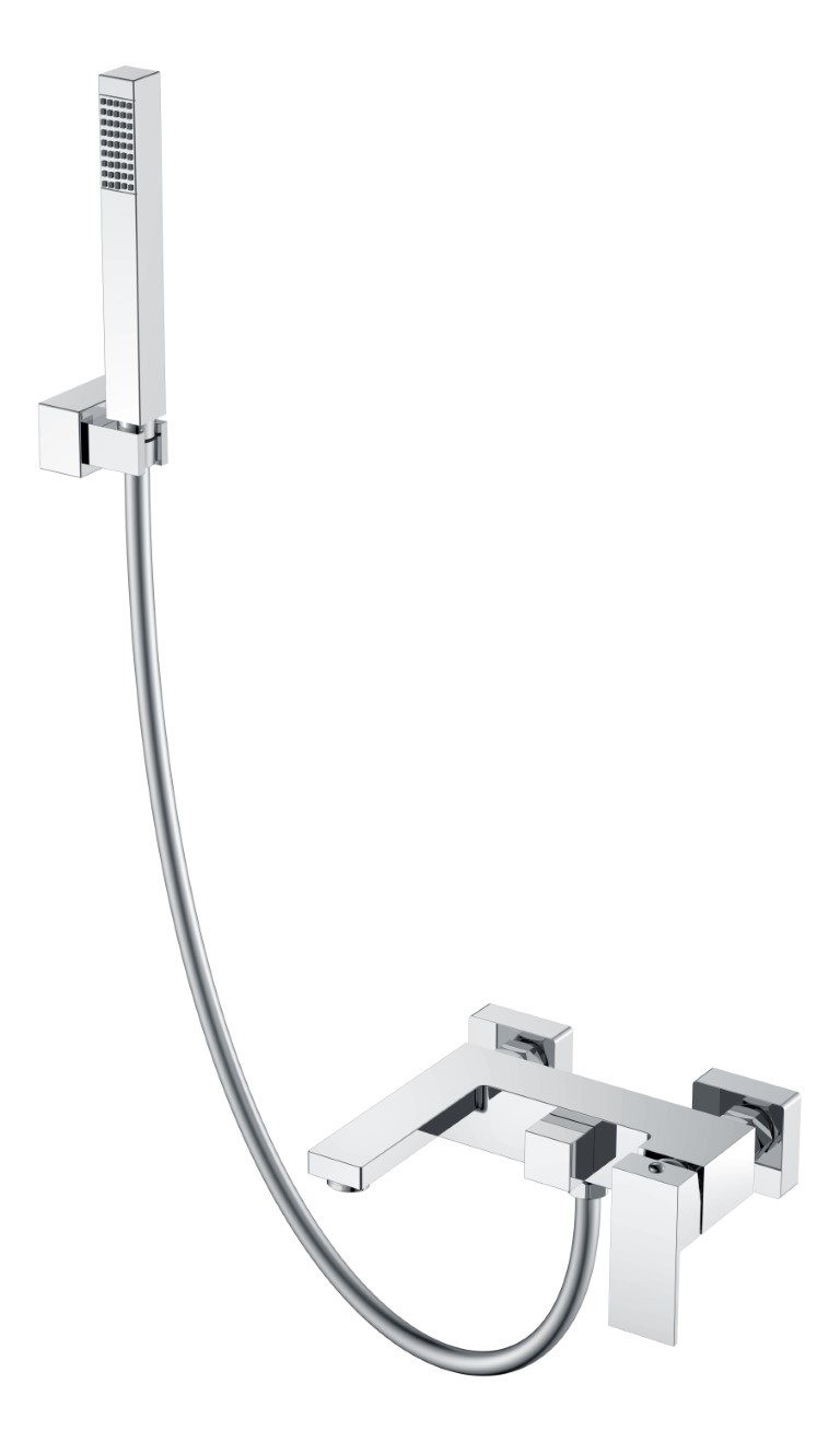 

Смеситель Boheme Qubic 473-CR для ванны с душем, хром, Qubic 473-CR