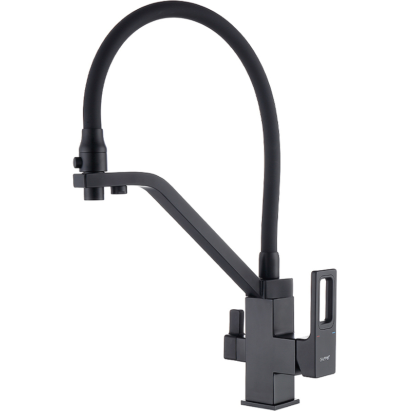

Смеситель Gappo G17-6 G4317-6 для кухни, с гибким изливом, черный, G17-6 G4317-6