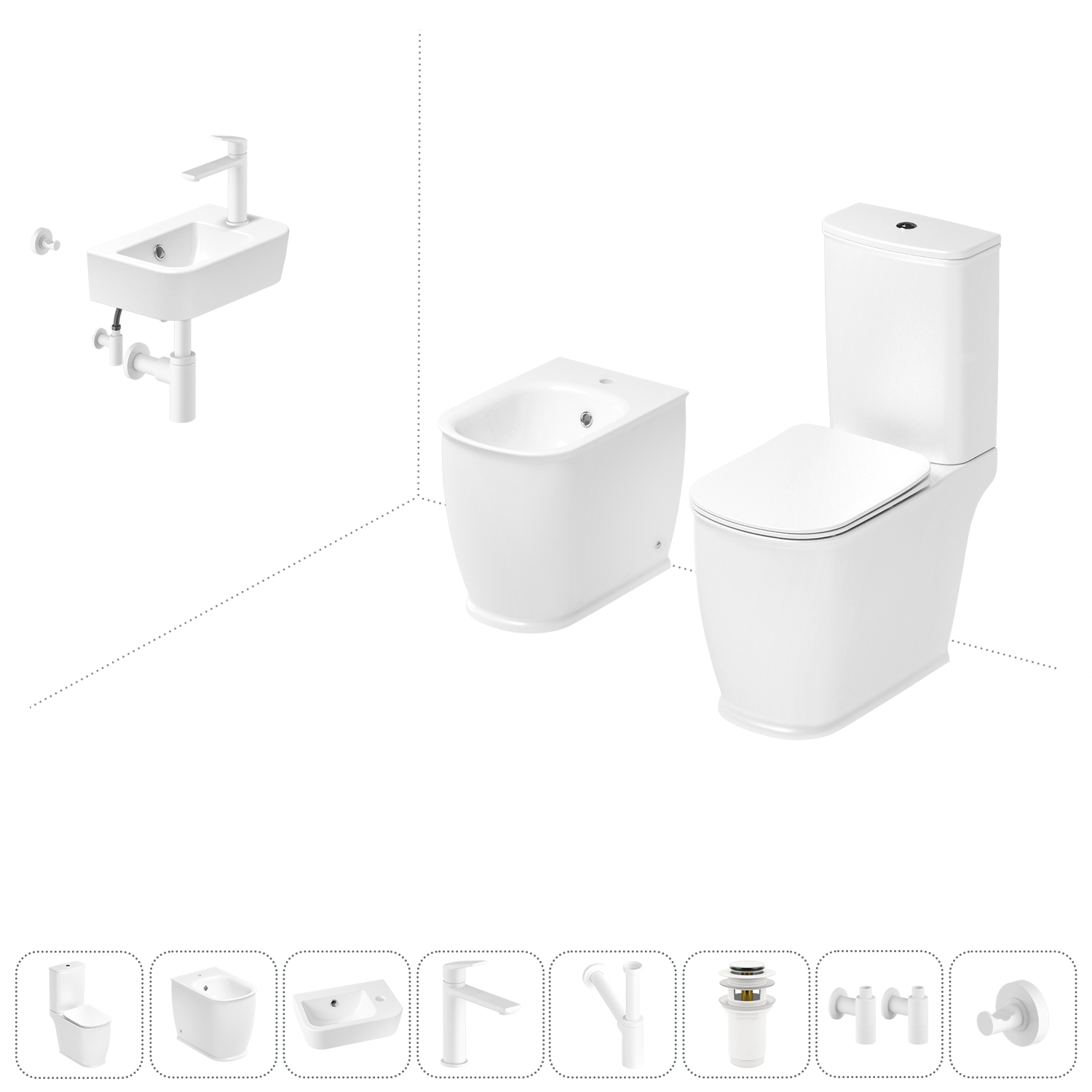 

Набор для туалета 8 в 1 Lavinia Boho Bell Pro 202009070, 202009070