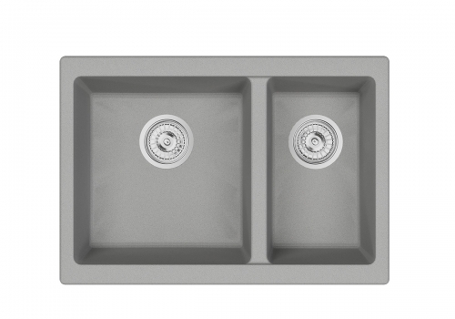 

Мойка кухонная Emar Quartz EMQ-2665.PL барит, Светло-серый, EMQ-2665.PL