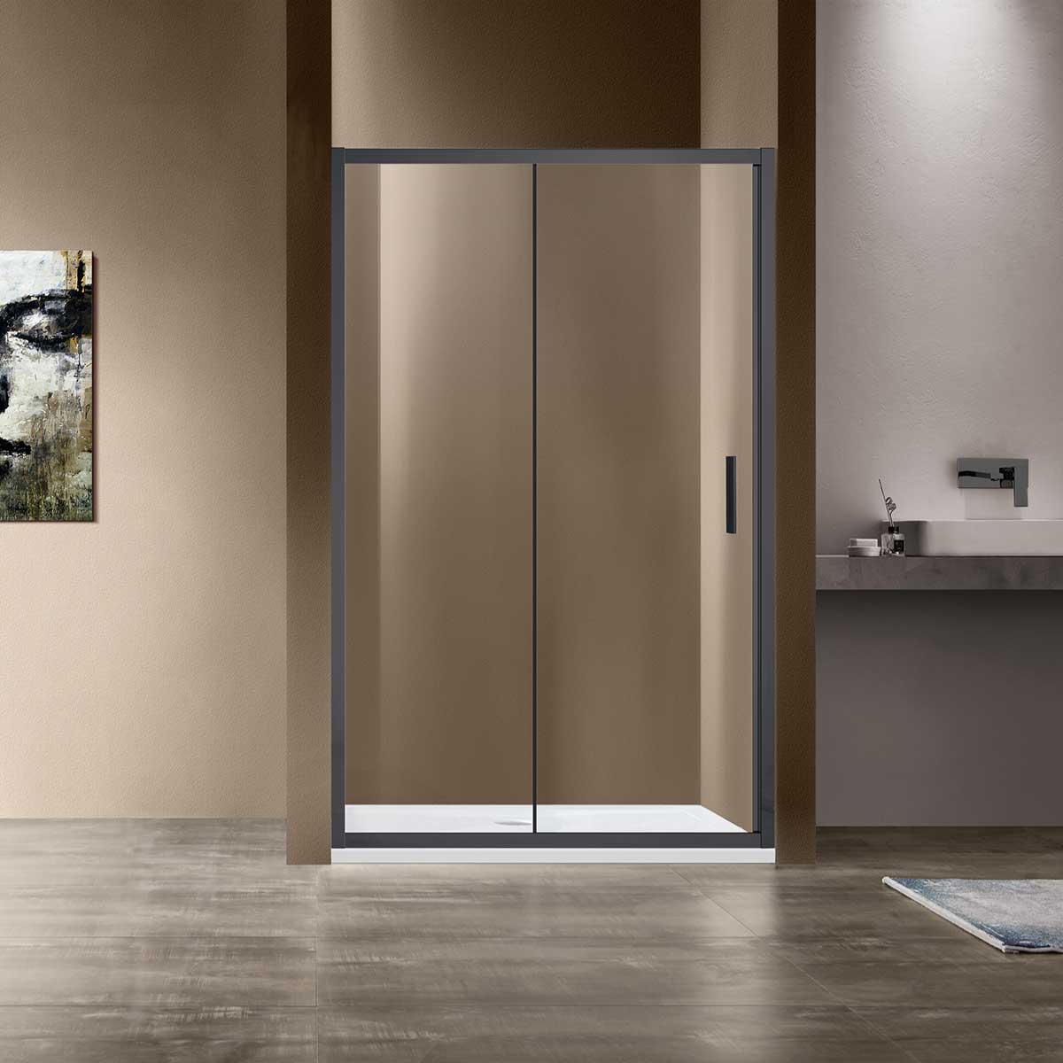 

Душевая дверь Vincea Garda VDS-1G115CLGM, 115, вороненая сталь, стекло прозрачное, VDS-1G115CLGM