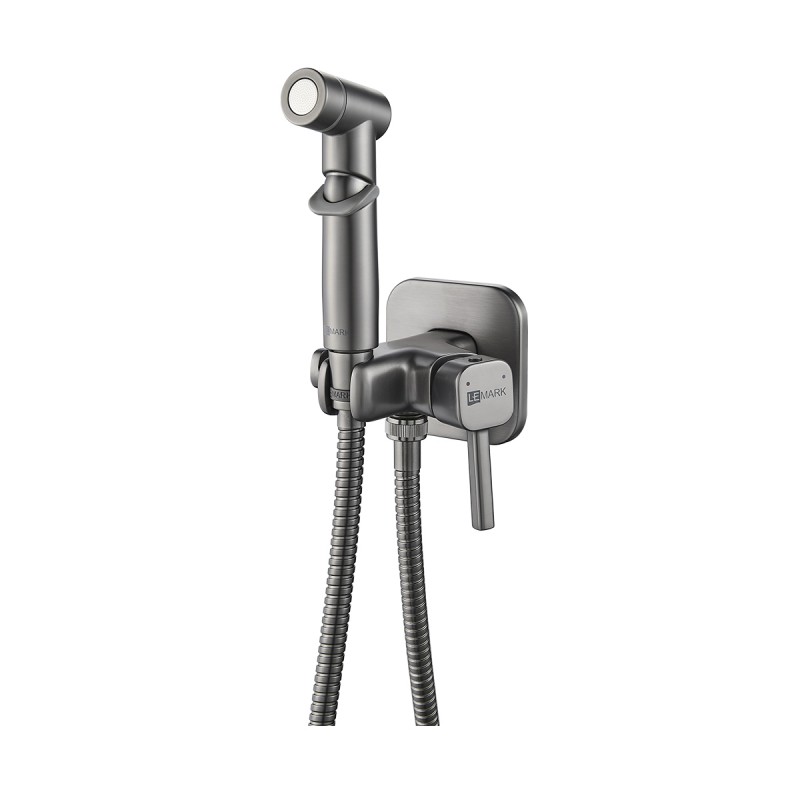 

Гигиенический душ Lemark Solo LM7165GM со смесителем, встраиваемый, графит, LM7165GM